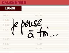 voill c'est ma petit calendrier tt les jour comme sa  !!!!!